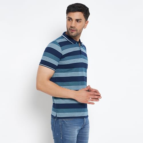 Image of Duke Men's Striped Slim Fit T-Shirt