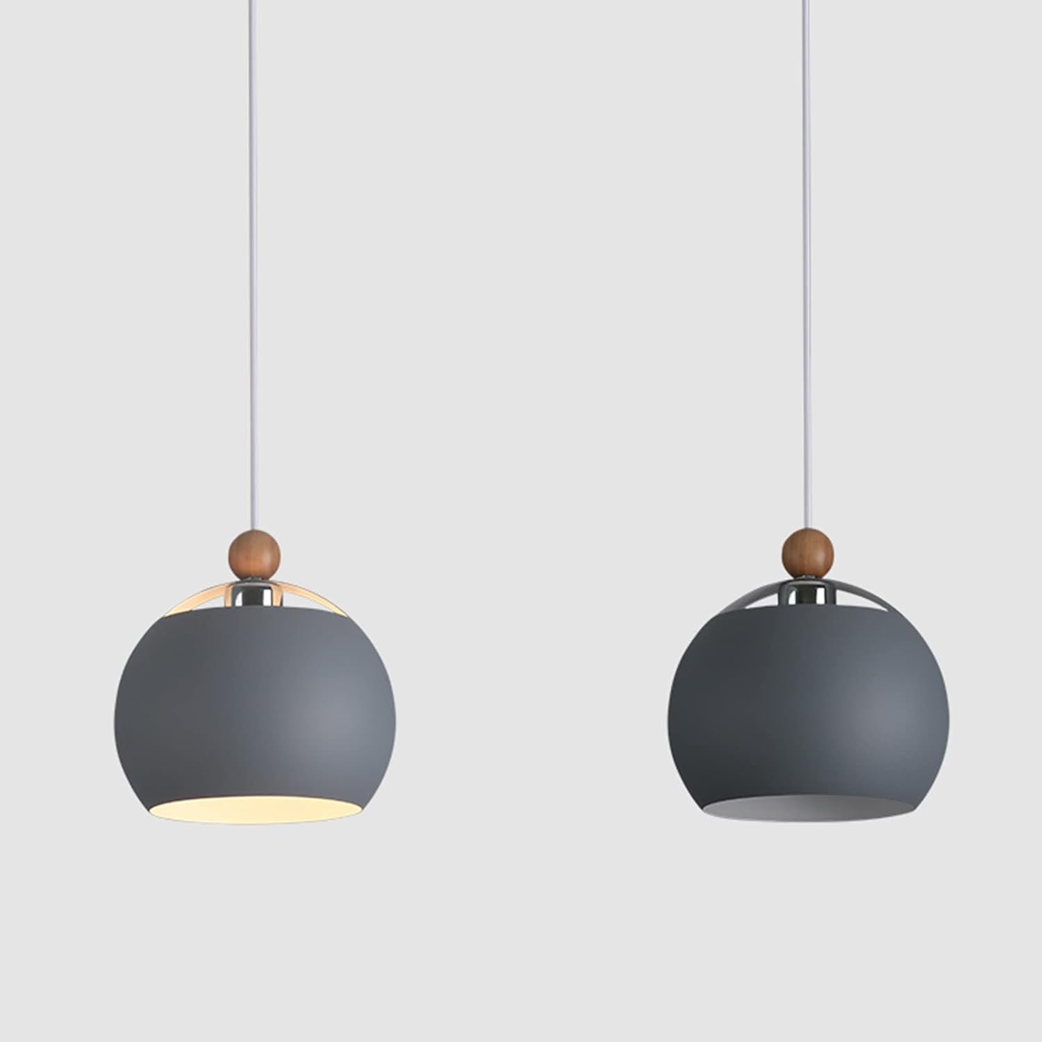 Kiven H-Type Track Lighting, Modern Gray H Track Pendant Light with Remote Control, Dimmable Halo Track Lighting for Bedroom Kitchen Island Home Lighting, 3-Light