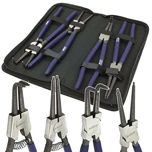 Set Pinze per Anelli Elastici Seeger 12" pollici 4pz 300mm