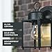 Designers Fountain Ivy Trail Outdoor Light Fixture Pack of 2, 8.25 Inch Exterior Wall Lantern Sconce Set for Front Door, Patio and Porch, Black, D334M-5EW-BK2
