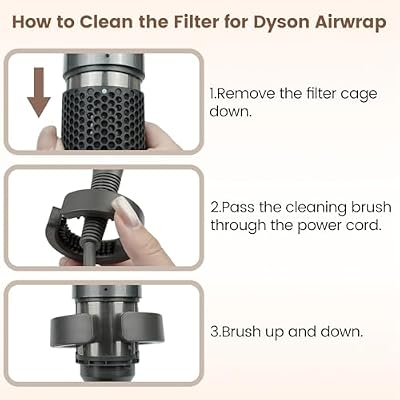Filter Cleaning Brush Replacement for Dyson Airwrap HS01 HS05 HS08, Part NO. 969760-01