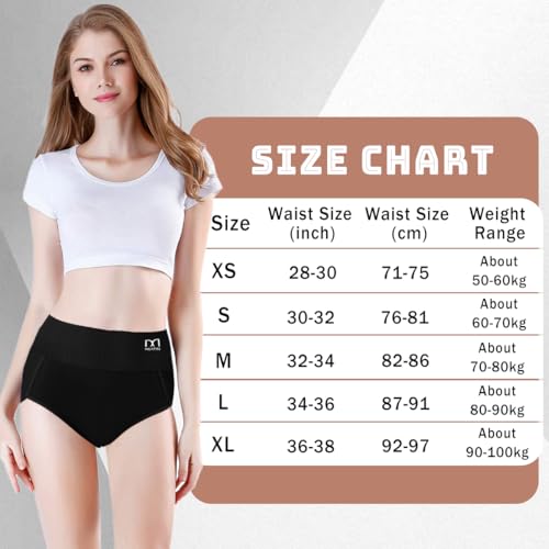 2XK-NOV Bawełniane majtki damskie, wysoka talia, bielizna modelująca brzuch, figi modelujące figurę (DE/NL/SE/PL, Alfa, M, Regularny, Regularny, 2, Czarny+Różowy)
