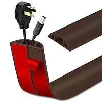 Cable Bridge, Flexible Small Cable Duct, 3.0 M X 3 Cm, Wood Grain Floor, PVC Floor Cable Protection, Cable Duct Outdoor Use For Offices, Homes, Warehouses, Hotels, Warehouses - View #7