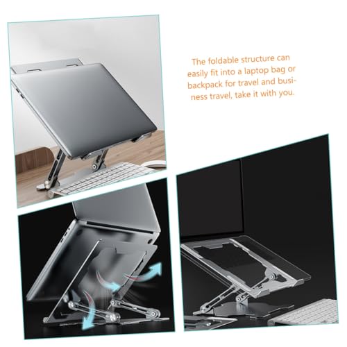 Soporte para Portátil KALLORY de Aluminio Ajustable Plata miniatura 6