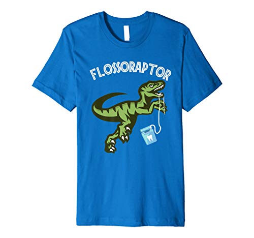 Floss Shirt - Funny Flossoraptor Dental Hygiene T-shirt Premium T-Shirt