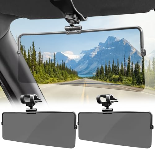 DOOUBAO Sun Visor Extender for Cars, 2 Pack Universal Sun Visor Extender for Car Easy to Install...