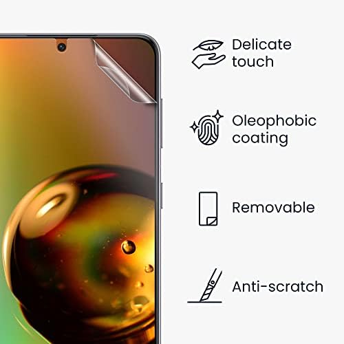 kwmobile Screen Protectors Compatible with Samsung Galaxy S22 Screen Protector - 3x Ultra-Clear Transparent Phone Films