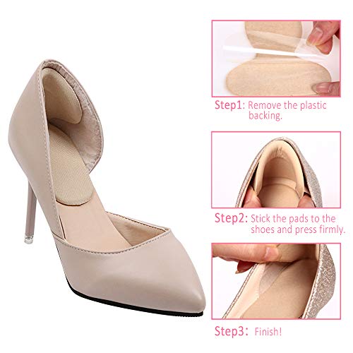 4 paar hielgrepen, hielkussen inzetstuk hoge hak kussen siliconen schoenvulling antislip hielgreep inzetstukken voering… - Image 6
