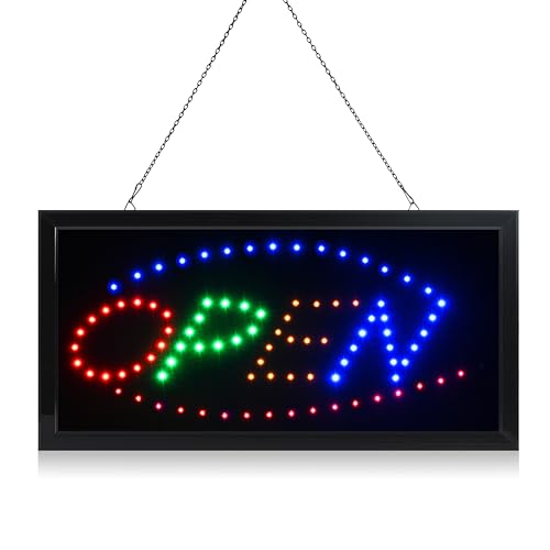 LED Neon Light Open Sign With Animation On/off and Power On/Off two Switchs for Business (OPEN LN101) by E-ONSALE - Used condition - US$21.24