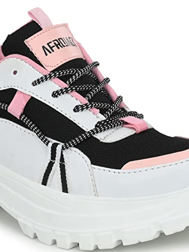 Image of AFROJACK Womens Casual Shoes | Sneakers | Lace up| Lightweight Shoes w402