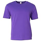Adult Softek T-Shirt, Purple, L