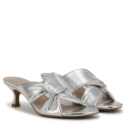 LifeStride Women's Nori Heeled Sandal, Silver Faux Leather, 12 Wide by LifeStride - Used condition - Image 7