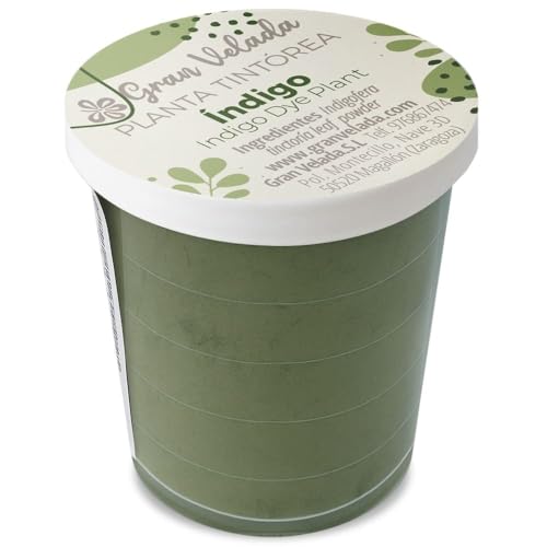 Gran Velada - Índigo en Polvo 150 cc | Planta Tintórea Natural para Coloración Vegetal | Añil de la India para Cabello Negro y Castaño Oscuro