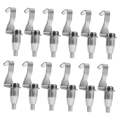 SEWACC 12pcs Adjustable Picture Rail Hooks Wire Rope Hangers for Photo Display Durable Heavy Duty Load Bearing Cable Hooks Suitable for Lighting Exhibitions Machinery Equipment