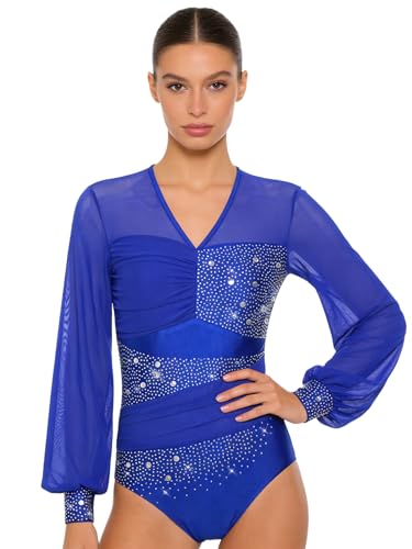 Justaucorps strass haut de gamme pour patinage artistique et danse latine
