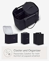 Kapten & Son Vaasa Einkaufskorb faltbar Schwarz 25 L | Korb Schwarz stabil | Inklusive Einkaufswagen-Chip & Magnetfach | Abwischbares Innenmaterial | Stilvoller Alltagsbegleiter | Shopping Basket – Ansicht 8