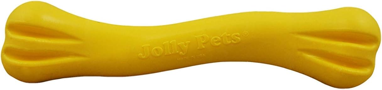 Jolly Pets 3 Pack of Jolly Bones, Yellow, Small 6-Inch