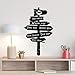 Carretera cartel pegatina pared Alicia en el país de las Maravillas decoración té regalo conejo agujero dormio vinilo sticker cita dormio decoración dormio
