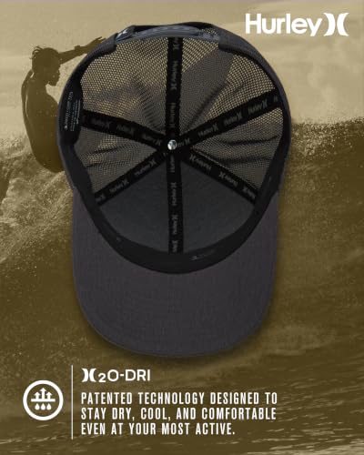 Image of Hurley Men's Caps - H2O-Dri League Baseball Caps for Men with Snapback Closure - Classic Mens Trucker Hats (S-XL)
