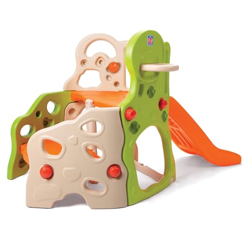 Grow'n Up Lil Adventurers Climber and Play Slide Multi-Play Set with Slide Basketball Hoop Climbing & Crawling Activities 3 Plastic Balls UV-Protected Plastic Indoor/Outdoor Fun for Ages 1.5-4 Years by Grow'n Up - Used condition - Image 6