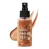 Body Shimmer Oil - Face & Body Glow Shimmer - Body Luminizer Liquid Highlighter Spray - Body Shimmer Spray, Waterproof Non-Sticky Shimmer Body Oil, Lightweight Body Highlighter