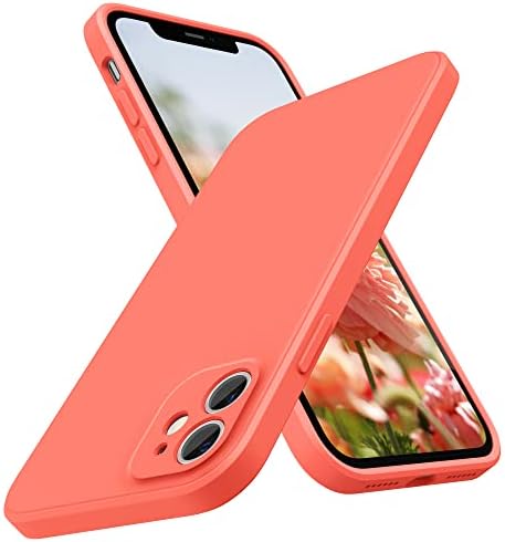 SURPHY Square Silicone Case Compatible with iPhone 11 Case, Liquid Silicone Slim Fit Case (Individual Protection for Each Len) for iPhone 11 6.1", White