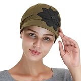 Bamboo Fashion Hat for Woman Daily Use with Brim Visor, Hats for Cancer Chemo Patients Women (Green