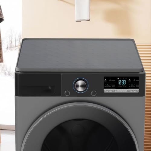 Couvercle supérieur de lave-linge anti-rayure et étanche pour machine gris