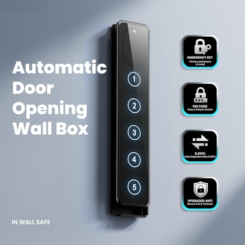Image of Electronic Wall Safe Between 16 inch Studs,with Document Storage Box