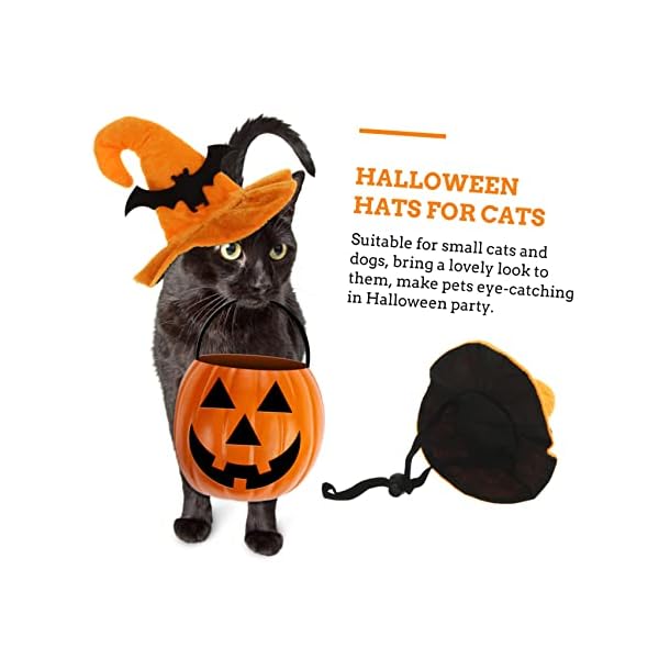 Bestoyard 2 pcs pet hat spider costume prom gifts mini gifts halloween pet costume dog costume hats dog costume pumpkin hat felt cloth cat hat cat halloween headgear halloween funny pet hat - image 8