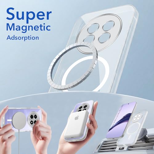 Image of Jkobi Lifetime Anti-Yellow MagSafe Compatible Clear Back Cover Case for Realme 13 Pro | 13 Pro Plus (Sleek Hard Crystal | Shockproof and Camera Protection)