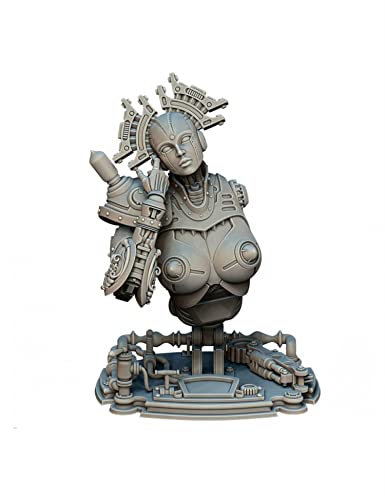 Figura de resina Fantasy Pertty Girl 1:16 sin pintar miniatura 1