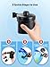 Dr.meter Air Mattress Pump, 3 Ways Powered Portable Electric Air Pump with 3-Nozzle AC 110V, DC 12V, Battery Operated Quick-Fill Inflator Deflator for Inflatable Pool Float Air Bed Boat Swimming Ring