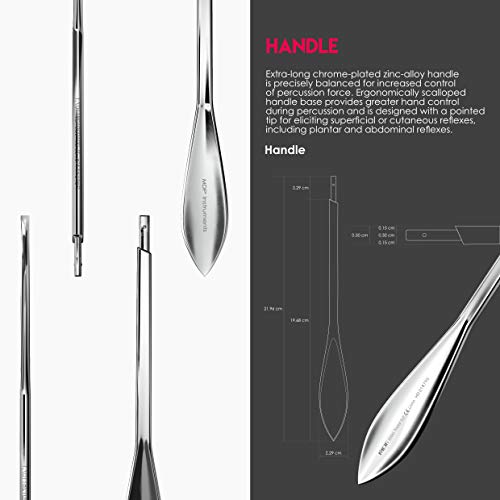MDF Instruments Taylor 2.0 neurologischer Reflexhammer 30 Jahre Garantie - Schwarz (MDF505XL-11)