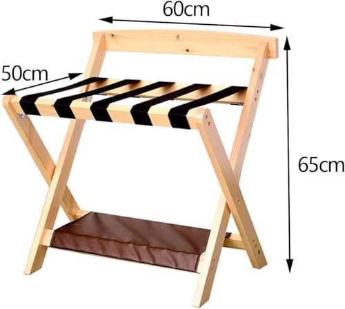 Porte-bagages de chambre pliable noir avec dossier incliné et range-chaussures bas - 3