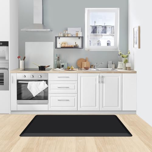 Image of 0.8 inch Thick Kitchen Mat Cushioned Anti Fatigue Rug Comfort Floor Mats | Water-Resistant, Non-Slip, Easy to Clean Comfort Floor Mat for Kitchen, Sink & Office, Multiple Colors & Sizes, 54 inch x 22 inch
