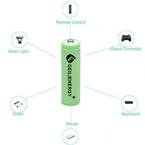 8 Pack Aa 1.2V 800Mah Nicd Rechargeable Batteries Combo With 12 Pack Aa 1.2V 600Mah Nimh Solar Light Batteries #TOP7