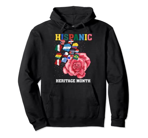 Hispanic Heritage Month Outfit National Flags Decoration Pullover Hoodie