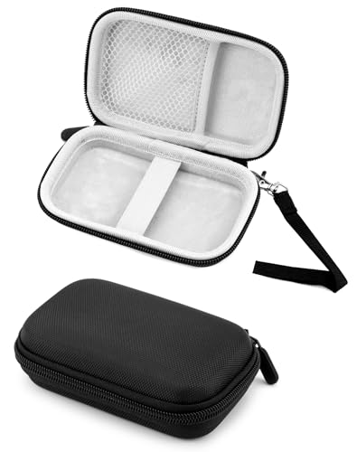Image of QWORK Grey Portable Microscope Case -2 Pack- Compatible with Carson MicroBrite Plus 60x-120x - Dust-Proof Carry Storage Holder with Zipper Mesh Pocket, Elastic Belt for Secure Transport