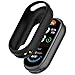 LOKEKE Compatible with MI Band 10 Protective Case Cover, Silicone Protective Watch Case Cover Shell Compatible with Xiaomi MI Band 10/9/8(Black)