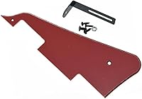 Vista 51 de KAISH Golpeador de guitarra Abalone Pearl LP con soporte negro para Epiphone Les Paul