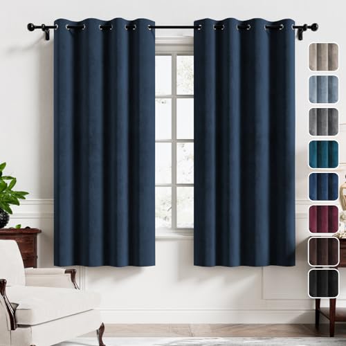H.VERSAILTEX Room Darkening Velvet Curtains for Be