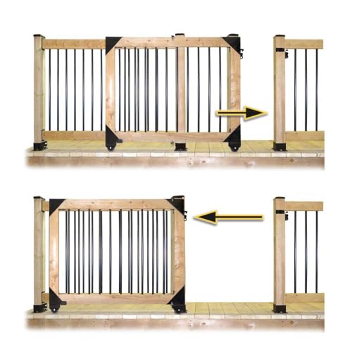Pylex 11052 Sliding Gate Kit, Black
