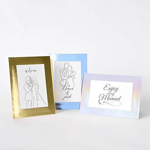 Monolike Standing Paper Frame 4X6 Metallic Series Glossy Gold 10P 4X6Inch Size #TOP4
