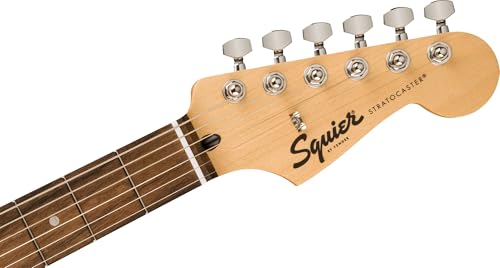 Image of Fender Squier Sonic Stratocaster - Arctic White Bundle with Mustang Micro Headphone Amplifier, Instrument Cable, Tuner, Strap, Picks, and Austin Bazaar Instructional DVD