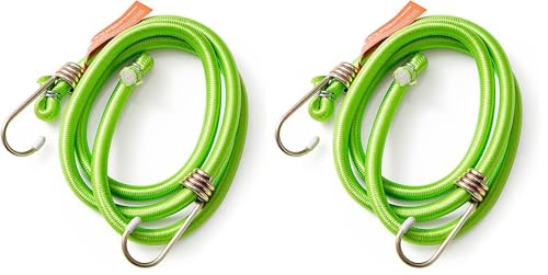 Image of Dekton 2PC 18" x 10MM Heavy Duty Bungee Cord | Ideal for Securing Luggage, Home, Garage, Workshop & Camping | Heavy Duty Zinc Plated Steel Hooks | Versatile for General Use | Durable Construction