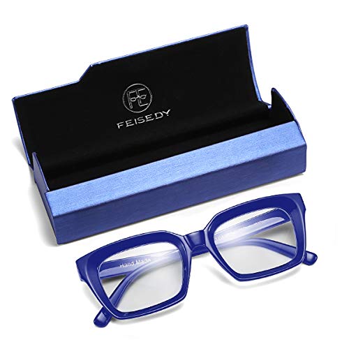 Feisedy Glasses Frame Womens, Square Thick Eyeglasses Frame, Classic Eyewear For Men B2461 #TOP4