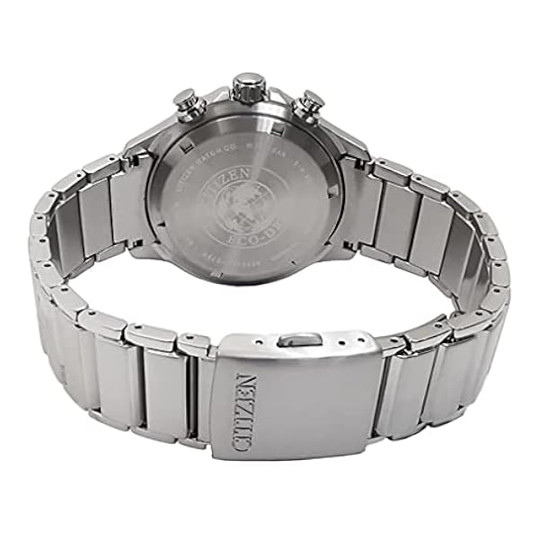 Citizen Herr kronograf Eco-Drive-klocka titan, Svart, armband