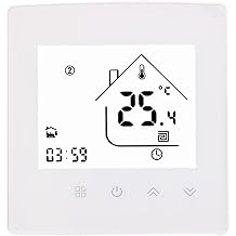 Touch Screen Thermostat Electric/Water/Gas Boiler Heating Control Easy DIY Installation Progammable Temperature Controller Electric Heating