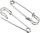Sicherheitsnadeln Groß, 20 Stück Kilt Sicherheitsnadeln, 50 mm Rostfreier Stahl Heavy Duty Sicherheitsnadel, Starke Sicherheitsnadeln für Decken, Strickzeug, Schmuck und Handarbeiten
